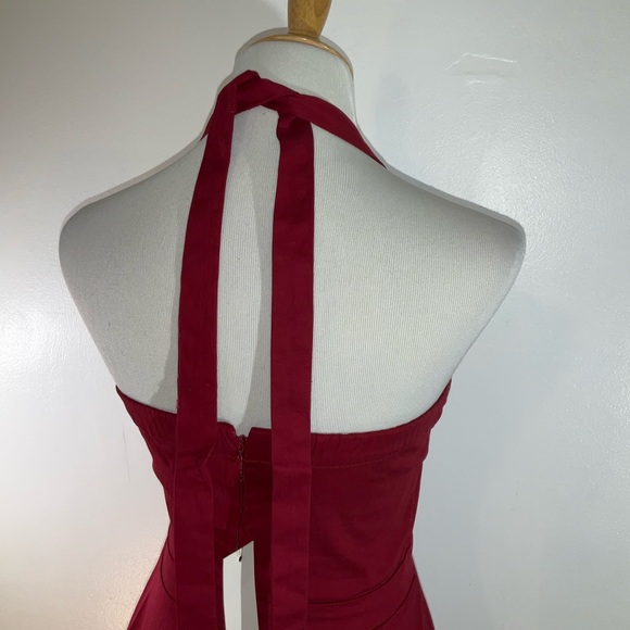 Lindy Bop Vintage Burgundy Midi Dress - Picture 10 of 16